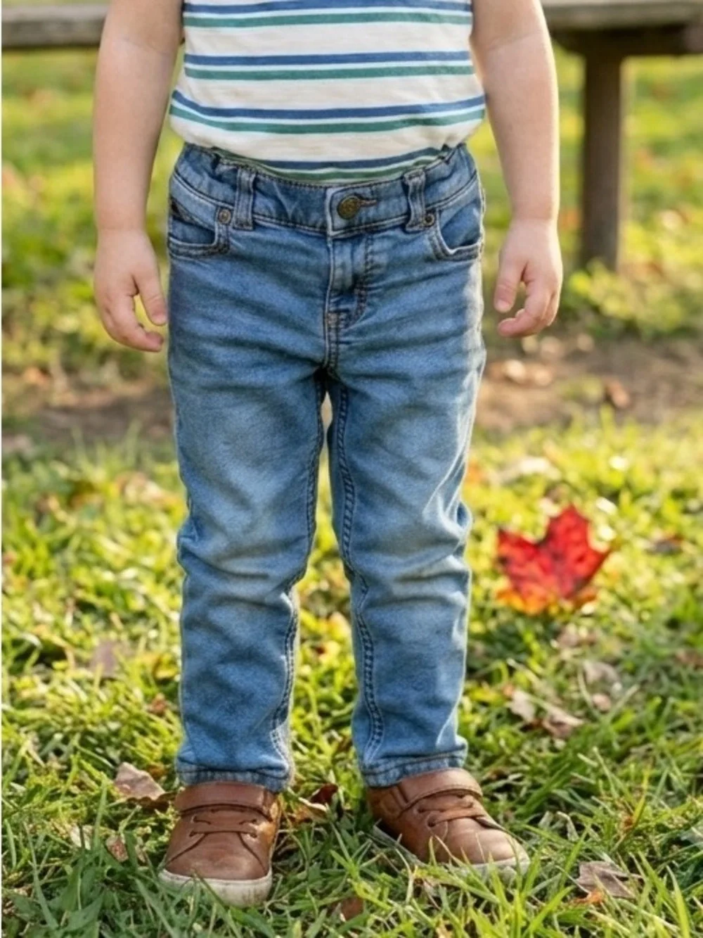Carter’s 3T Unisex Adjustable Waist Stretch Denim Jeans - GC